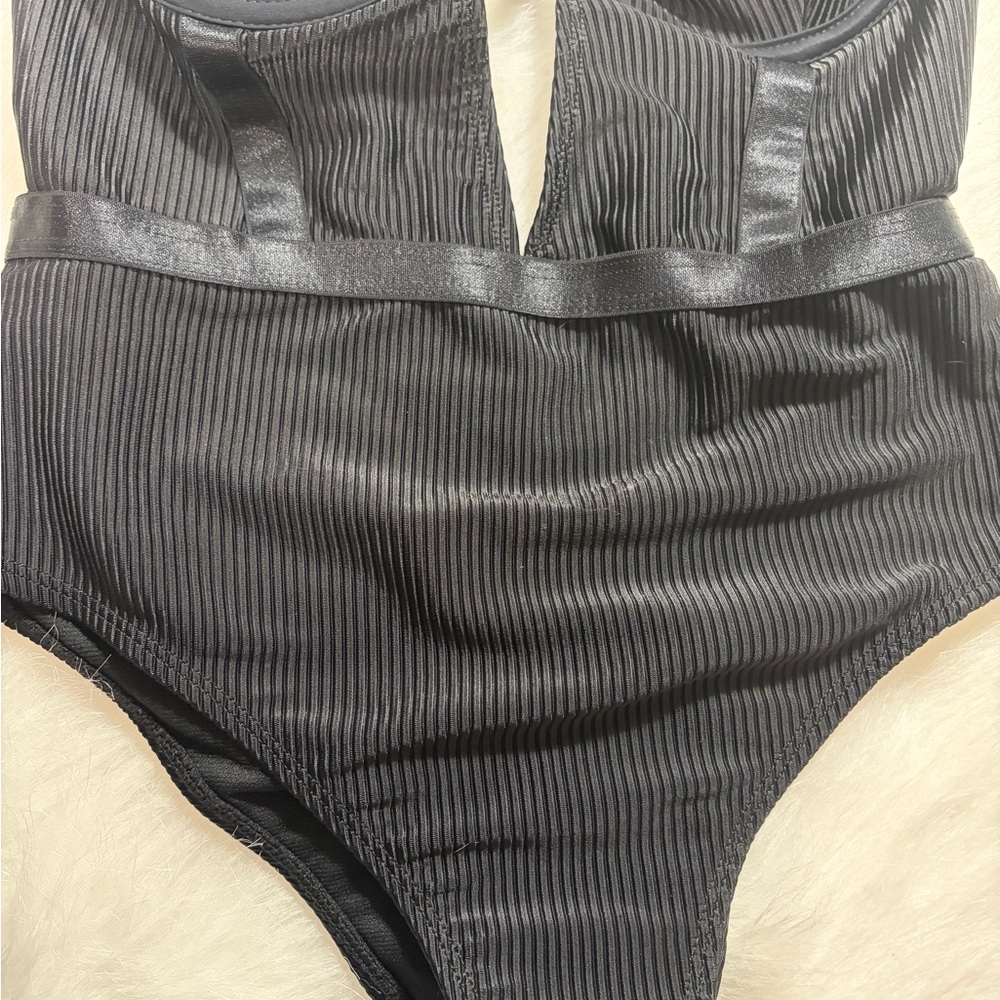 XOXO Black One-Piece Swimsuit - Picture 5 of 10